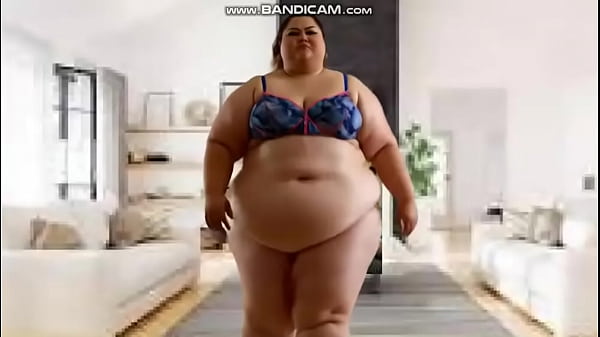 Fat Asian BBW Flaunts Her Flab (Solo, AI-Generated, LLoT16)