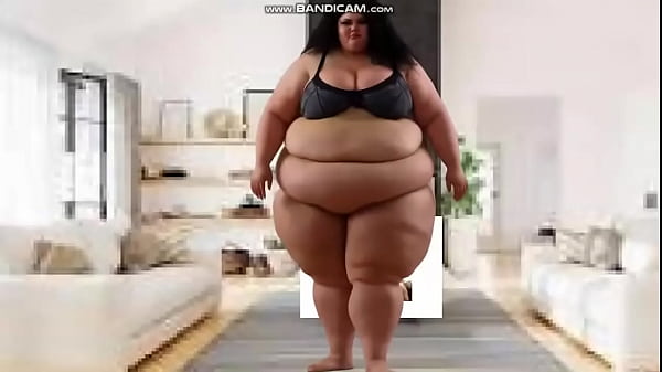 ENORMOUS Black Amazon SSBBW with rippling flesh everywhere (Solo, AI-Generated, M185 1)