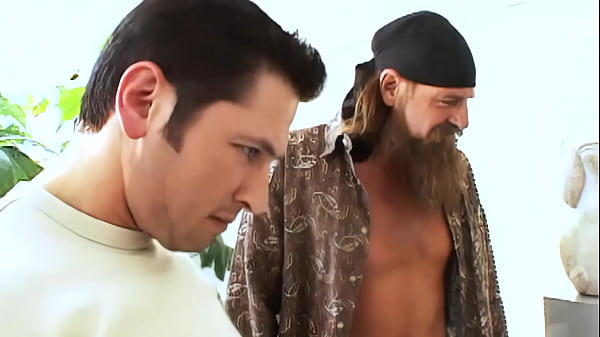 Blonde with comically large boobs, Amy Azurra, takes on a couple of men in this hot…