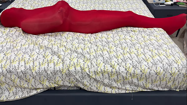 Bondage Pantyhose Encasement Locked in Cocoon