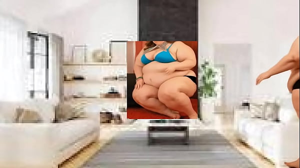 Blonde Beach SSBBW Solo Exercise (AI generated, A071941a)