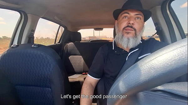 Naked passenger in Uber ride gets blowjobs and also gives head.