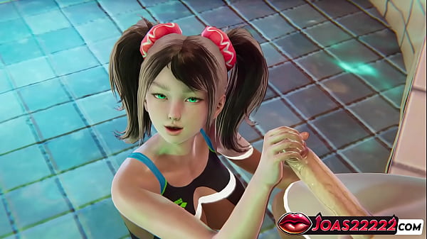 3D Hentai Itsuki Rule 34 Animation at Pool Party – Big Dick Handjob Stimulation and Only Tongue Lick No Hands Teasing
