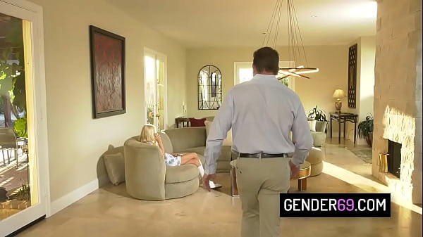 Naughty TS stepdaughter Brittney Kade fucked by her stepdad