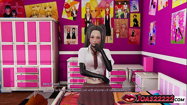 Bella Sexy Girl 3D Animation – Leather Stockings Pussy Fingering, Licking & Orgasm Masturbation