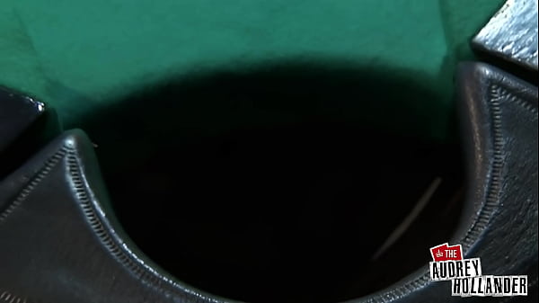 Audrey Struts In Latex Bikini And Grinds Cue To Orgasm!