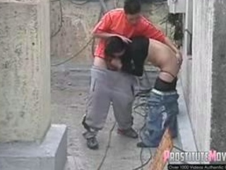 BRUNETTE BONED ON ROOFTOP