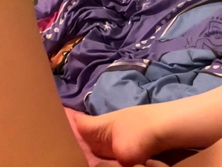 Cute amateur brunette naughty in solo jerking show on camera