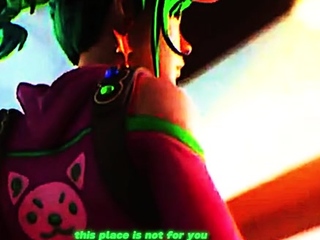 Foxy 3D Superwoman bounces up and down on a cock