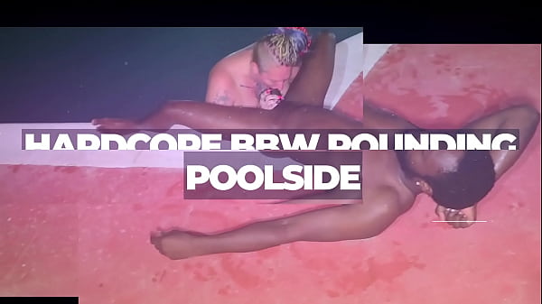 Hardcore BBW Pounding by the poolside