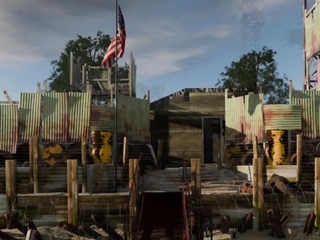 Taryn the shemale hunter takes her prize in ruined US bunker